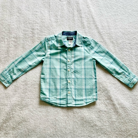 2 for $10/OshKosh Plaid Button-Front Shirt - Picture 2 of 6